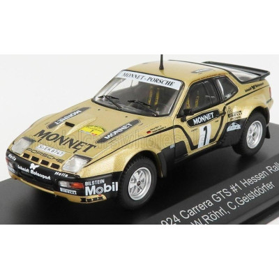 CMR PORSCHE 924 CARRERA GTS N 1 WINNER RALLY HESSEN 1981 W.ROHRL - C.GEISTDORFER - GOLD BLACK 1/43