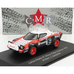 CMR LANCIA STRATOS HF PIRELLI N 1 WINNER RALLY HUNSRUCK 1978 W.ROHRL - C.GEISTDORFER - RED BLACK WHITE 1/43