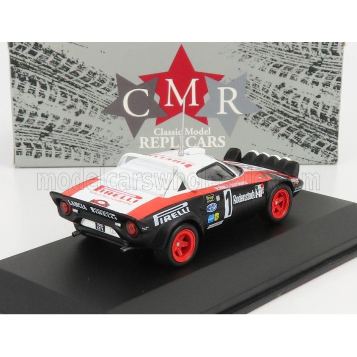 CMR LANCIA STRATOS HF PIRELLI N 1 WINNER RALLY HUNSRUCK 1978 W.ROHRL - C.GEISTDORFER - RED BLACK WHITE 1/43