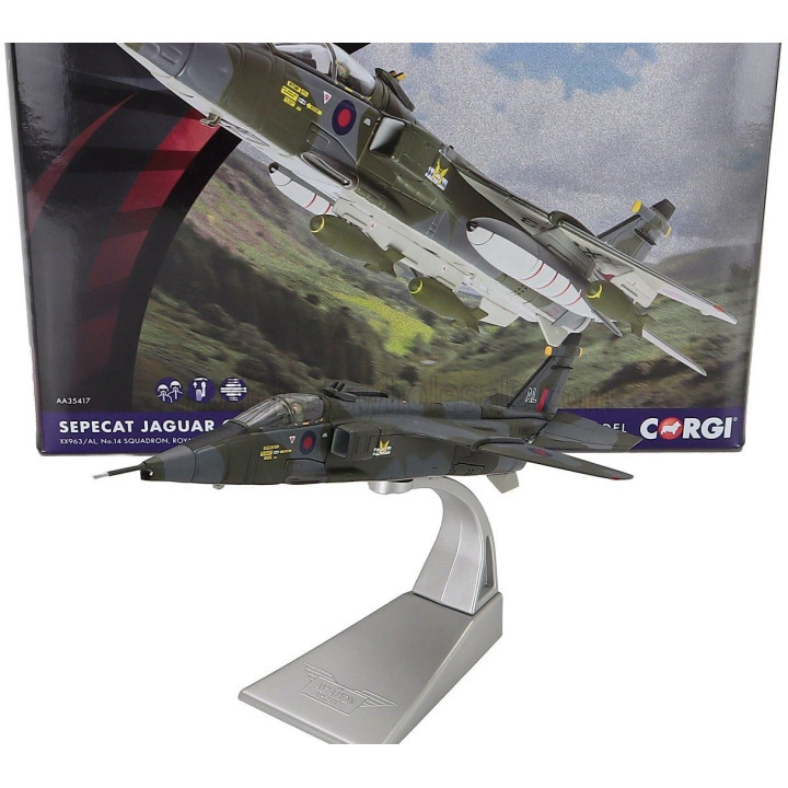 CORGI SEPECAT JAGUAR GR.1 XX963/AL N.14 MILITARY AIRPLANE 1973 - MILITARY CAMOUFLAGE 1/72