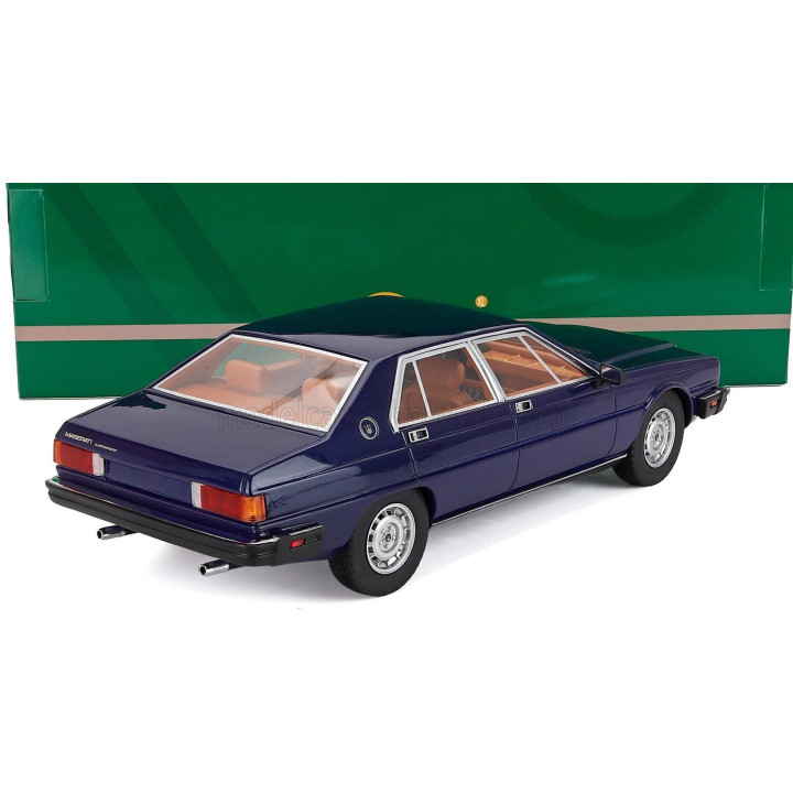 CULT SCALE MODELS MASERATI QUATTROPORTE 3-SERIES 1980 - BLUE MET 1/18