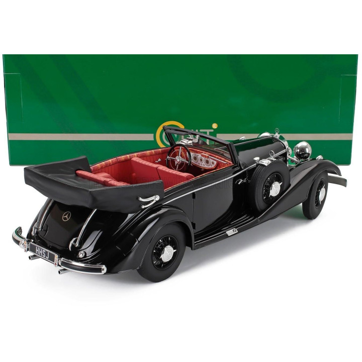 CULT SCALE MODELS MERCEDES BENZ 540K CABRIOLET B OPEN 1938 - BLACK 1/18