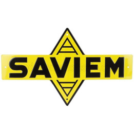 EDICOLA ACCESSORIES METAL PLATE - SAVIEM - YELLOW BLACK 1/1