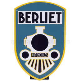 EDICOLA ACCESSORIES METAL PLATE - BERLIET AUTOMOBILES - GREY WHITE BLACK 1/1