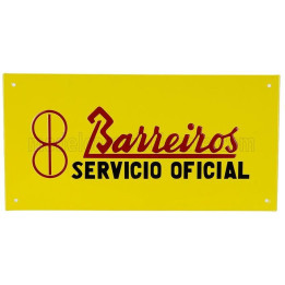 EDICOLA ACCESSORIES METAL PLATE - BARREIROS SERVICIO OFICIAL - YELLOW RED BLACK 1/1