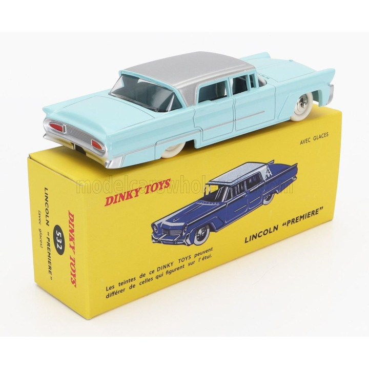 EDICOLA LINCOLN PREMIERE 1955 - LIGHT BLUE SILVER 1/43
