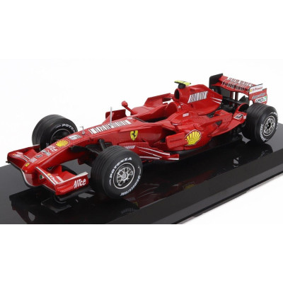 EDICOLA FERRARI F1  F2007 N 6 WORLD CHAMPION WINNER BRAZILIAN GP KIMI RAIKKONEN 2007 - DAMAGE BLISTER BOX - RED MET 1/24