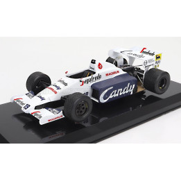 EDICOLA TOLEMAN F1  TG184 HART TURBO N 19 SEASON 1984 AYRTON SENNA - DAMAGE BLISTER BOX - WHITE BLUE 1/24