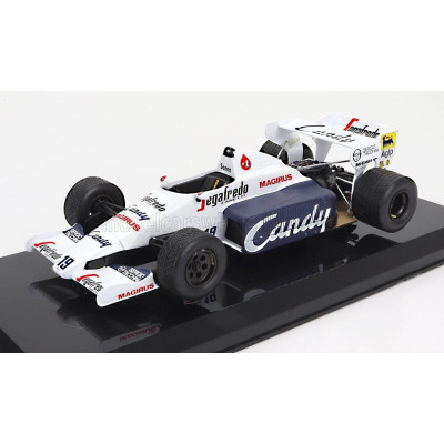 EDICOLA TOLEMAN F1  TG184 HART TURBO N 19 SEASON 1984 AYRTON SENNA - DAMAGE BLISTER BOX - WHITE BLUE 1/24