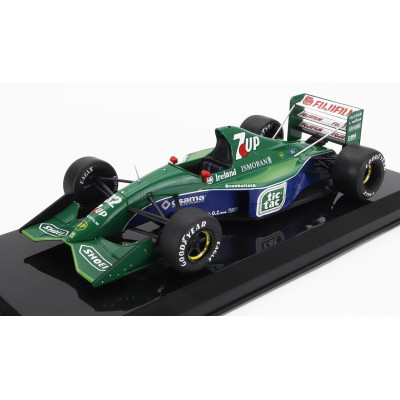EDICOLA JORDAN F1  191 TEAM 7up JORDAN N 32 FIRST F1 RACE BELGIUM GP 1991 MICHAEL SCHUMACHER - DAMAGE BLISTER BOX - GREEN BLUE 1