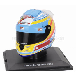 EDICOLA HELMET F1  CASCO HELMET FERNANDO ALONSO F2012 TEAM FERRARI SEASON 2012 - BLUE YELLOW RED 1/5