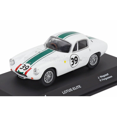 EDICOLA LOTUS ELITE MK14 TEAM ELITE N 39 24h LE MANS 1963 PAT FERGUSON - JOHN WAGSTAFF - WHITE BLACK 1/43