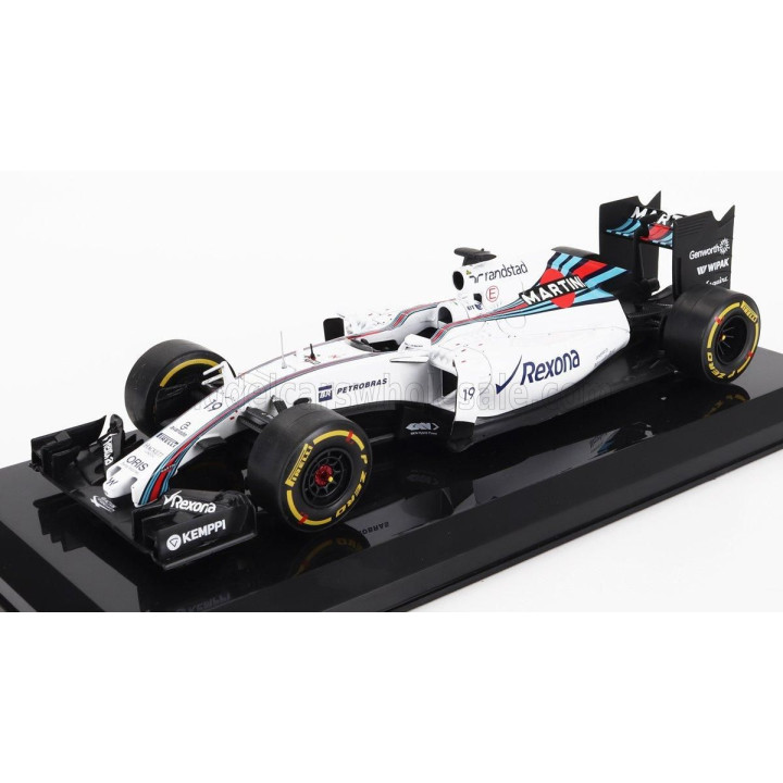 EDICOLA WILLIAMS F1  FW37 TEAM MARTINI RACING N 19 SEASON 2015 FELIPE MASSA - BLISTER BOX - WHITE BLUE RED 1/24