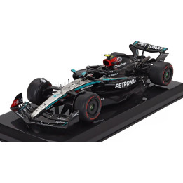 EDICOLA MERCEDES GP F1  W15 EQ PERFORMANCE TEAM AMG PETRONAS MOTORSPORT N 44 SEASON 2024 LEWIS HAMILTON - BLISTER BOX - BLACK SI