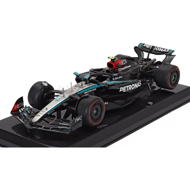 EDICOLA MERCEDES GP F1  W15 EQ PERFORMANCE TEAM AMG PETRONAS MOTORSPORT N 44 SEASON 2024 LEWIS HAMILTON - BLISTER BOX - BLACK SI