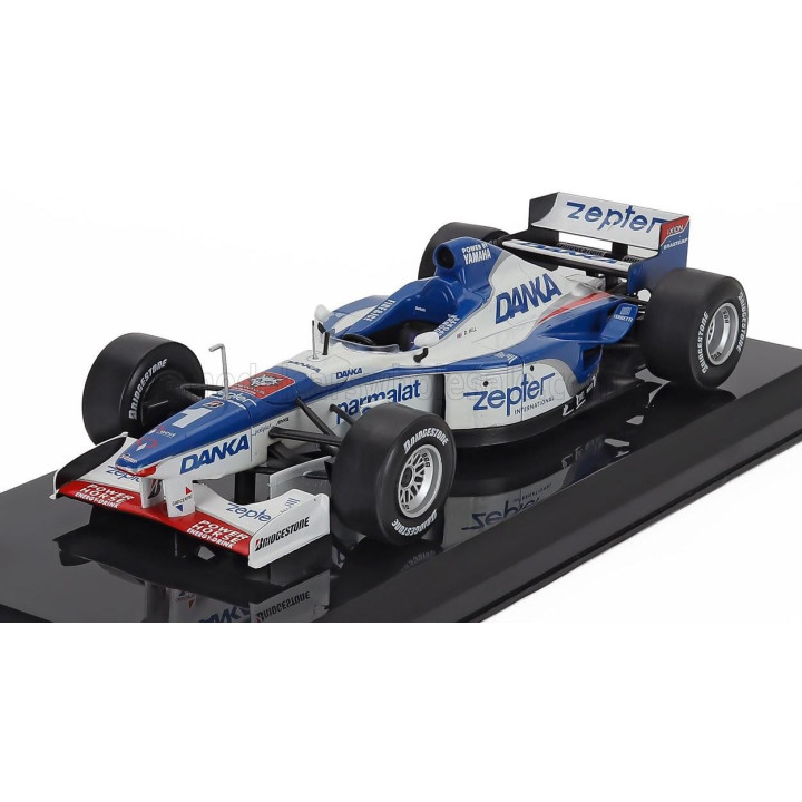 EDICOLA ARROWS F1  A18 N 1 SEASON 1997 DAMON HILL - BLISTER BOX - WHITE BLUE 1/24