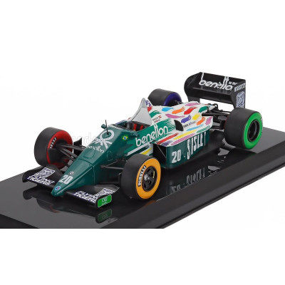 EDICOLA BENETTON F1  BMW B186 BENETTON N 20 SEASON 1986 GERHARD BERGER - BLISTER BOX - GREEN WHITE 1/24