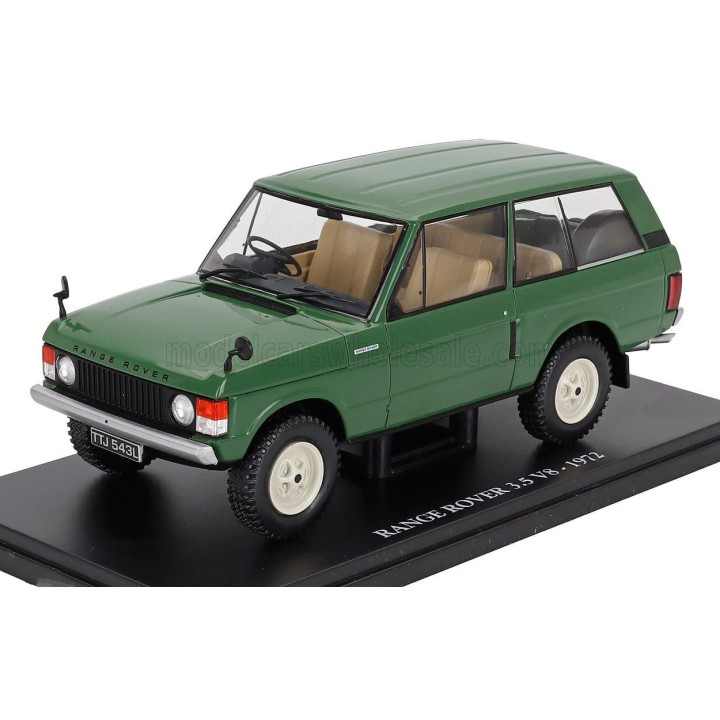 EDICOLA LAND ROVER RANGE ROVER 3.5L V8 1972 - CON VETRINA - WITH SHOWCASE - GREEN 1/24