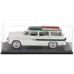 EDICOLA SIMCA VEDETTE MARLY SW STATION WAGON 1959 - CON VETRINA - WITH SHOWCASE - WHITE GREEN 1/24
