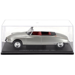 EDICOLA CITROEN DS19 CABRIOLET OPEN 1963 - CON VETRINA - WITH SHOWCASE - SILVER 1/24