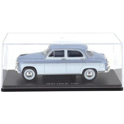 EDICOLA SEAT FIAT 1400B 1956 - CON VETRINA - WITH SHOWCASE - 2 TONE BLUE 1/24