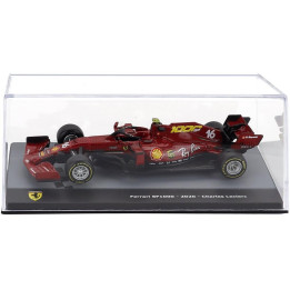 EDICOLA FERRARI F1  SF1000 TEAM SCUDERIA FERRARI MISSION WINNOW N 16 SEASON 2020 CHARLES LECLERC - CON VETRINA - WITH SHOWCASE -