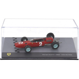 EDICOLA FERRARI F1  512 N 2 SEASON 1965 JOHN SURTEES - CON VETRINA - WITH SHOWCASE - RED 1/43