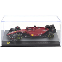 EDICOLA FERRARI F1-75 SCUDERIA FERRARI N 16 SEASON 2022 CHARLES LECLERC - CON VETRINA - WITH SHOWCASE - RED BLACK 1/43