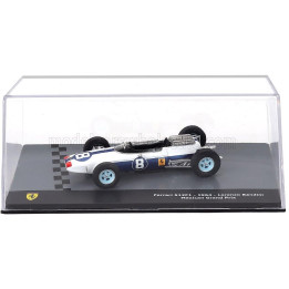 EDICOLA FERRARI F1  512 N 8 3rd MEXICO GP 1964 LORENZO BANDINI - CON VETRINA - WITH SHOWCASE - WHITE BLUE 1/43