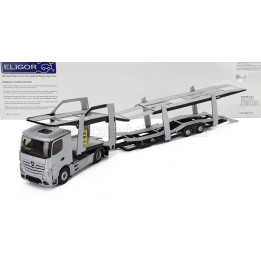 ELIGOR MERCEDES BENZ ACTROS 5 1845 TRUCK CAR TRANSPORTER 2020 - EXCLUSIVE CARMODEL - CARS NOT INCLUDED - GREY MET 1/43