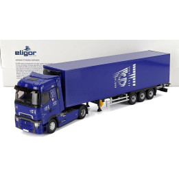 ELIGOR RENAULT T-LINE HIGH TRUCK SEMI-FRIGO TGH TRANSPORTS 2023 - BLUE 1/43