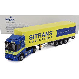 ELIGOR RENAULT T-LINE E-TECH TRUCK CASSONATO SITRANS TRANSPORTS 2023 - BLUE YELLOW 1/43