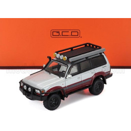 GCD MODELS TOYOTA LAND CRUISER 80 1991 - SILVER RED 1/64