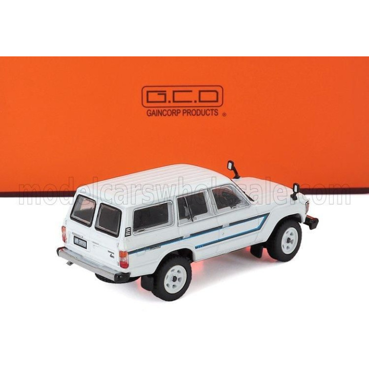 GCD MODELS TOYOTA LAND CRUISER 60 1982 - WHITE BLUE 1/64