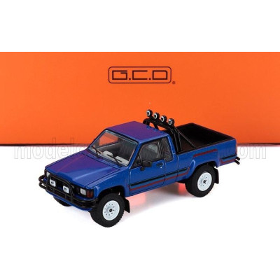 GCD MODELS TOYOTA HILUX SR5 XTRA CAB PICK-UP 1985 - BLUE 1/64