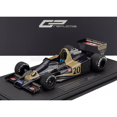GP REPLICAS WOLF F1  WR1 N 20 WINNER ARGENTINE GP 1977 JODY SCHECKTER - BLUE GOLD 1/18