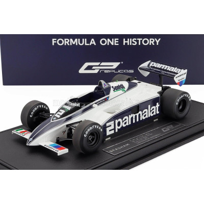 GP REPLICAS BRABHAM F1  BT50 PARMALAT N 2 DUTCH GP 1982 RICCARDO PATRESE - WHITE BLUE 1/18