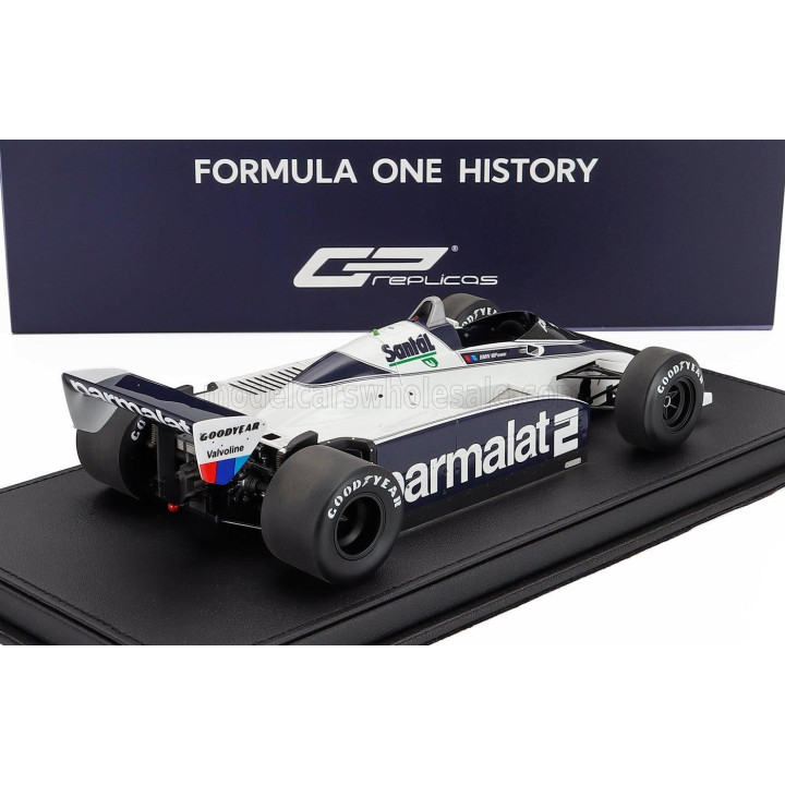 GP REPLICAS BRABHAM F1  BT50 PARMALAT N 2 DUTCH GP 1982 RICCARDO PATRESE - WHITE BLUE 1/18