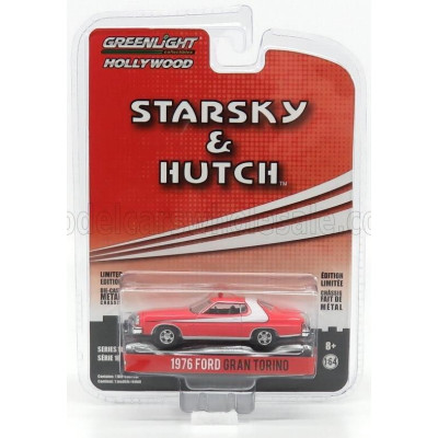 GREENLIGHT FORD USA GRAN TORINO COUPE 1976 STARSKY & HUTCH - RED 1/64