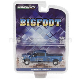 GREENLIGHT FORD USA F-350 DOUBLE CABINE PICK-UP BIGFOOT 2019 - BLUE 1/64