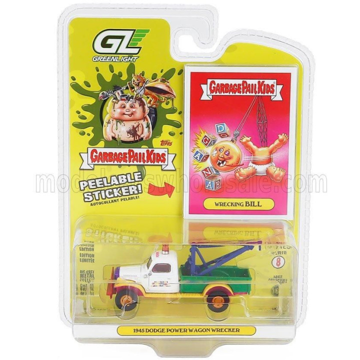 GREENLIGHT DODGE TRUCK POWER WAGON 1945 - CARRO ATTREZZI - WRECKER ROAD SERVICE - VARIOUS 1/64
