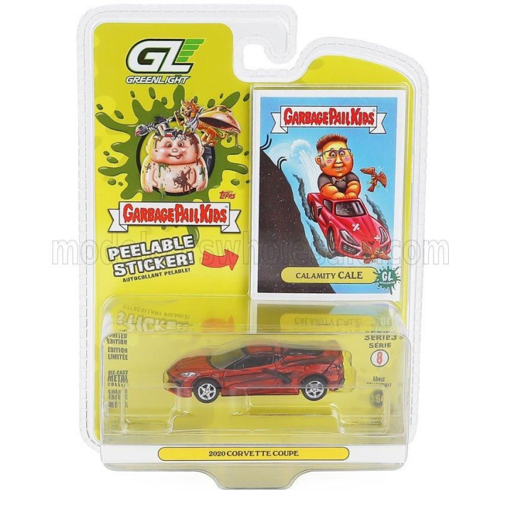 GREENLIGHT CHEVROLET CORVETTE COUPE 2020 - RED 1/64