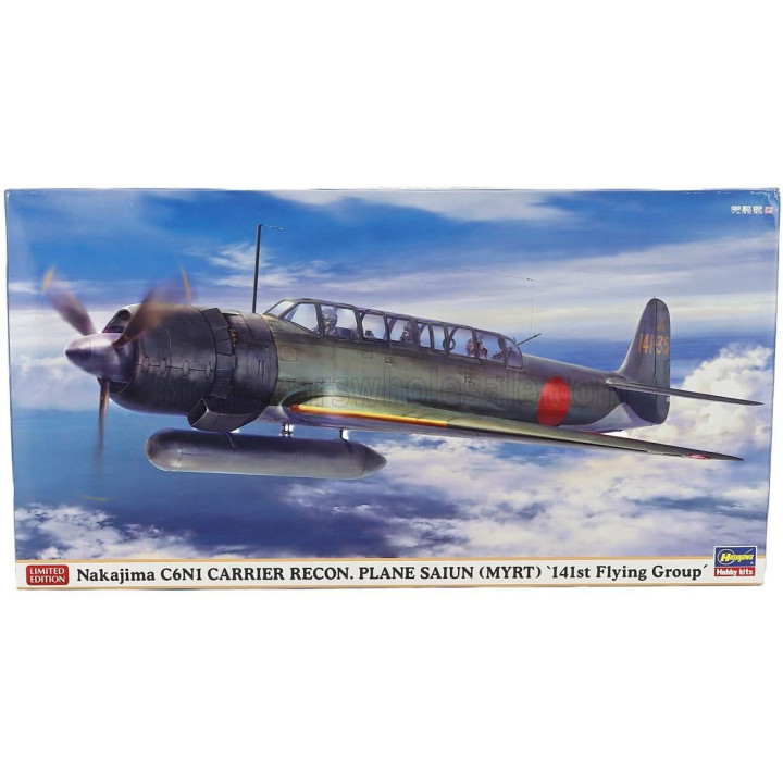 HASEGAWA NAKAJIMA C6N1 CARRIER RECON PLANE SAIUN MYRT AIRPANE MILITARY 1945 1/48