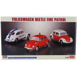 HASEGAWA VOLKSWAGEN BEETLE MAGGIOLINO FIRE PATROL - POLITIE 1962 1/24