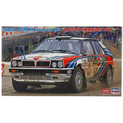 HASEGAWA LANCIA DELTA HF INTEGRALE 16V N 0 WINNER RALLY RACE OF CHAMPION 1991 JUHA KANKKUNEN 1/24