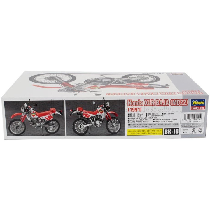 HASEGAWA HONDA XLR BAJA MD22 1991 - ENDURO MOTORCYCLE 1/12