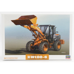 HASEGAWA HITACHI FIAT ZW100-6 RUSPA GOMMATA TRACTOR - SCRAPER 1/35