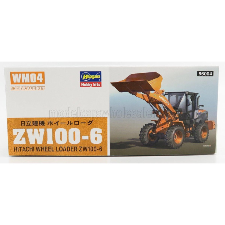 HASEGAWA HITACHI FIAT ZW100-6 RUSPA GOMMATA TRACTOR - SCRAPER 1/35