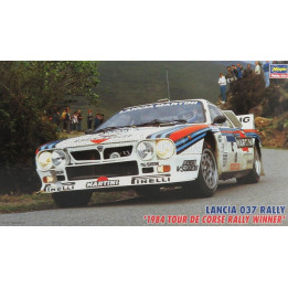 HASEGAWA LANCIA 037 TEAM MARTINI RACING N 5 WINNER RALLY TOUR DE CORSE 1984 M.ALEN - I.KIVIMAKI 1/24
