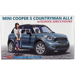 HASEGAWA MINI COOPER S COUNTRYMAN ALL4 2011- WITH SCHOOL GIRL FIGURE 1/24